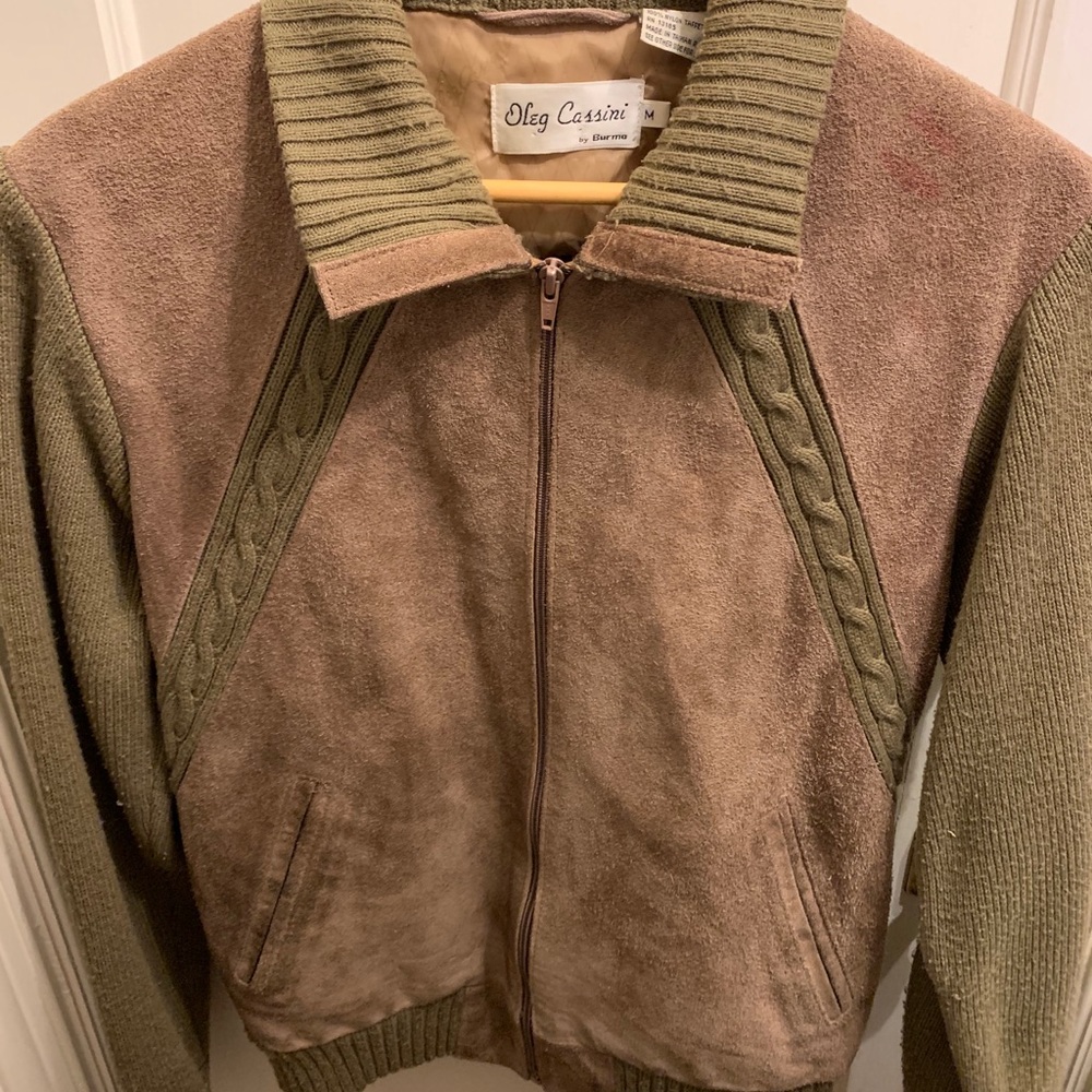 Vintage Oleg Cassini leather jacket